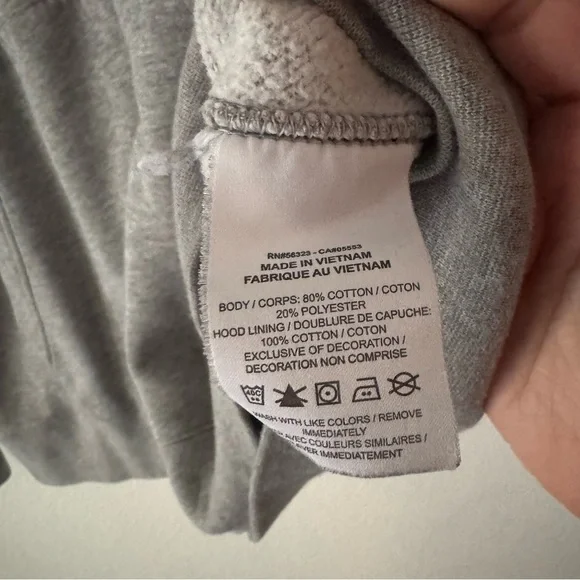 NIKE Air Jordan Hoodie XL Gray Center Swoosh Y2K Retro Streetwear Vintage Skater - Picture 7 of 12